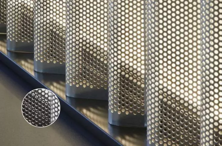 Black perforated metal (RAL)