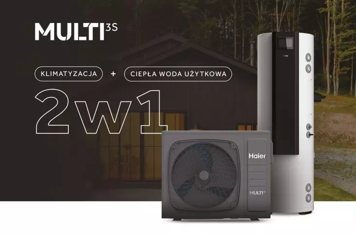 HAIER MULTI 3S – alternatywa dla pomp ciepła? Urządzenie typu 2 w 1 – klimatyzacja i CWU