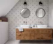 Interior of the upstairs bathroom