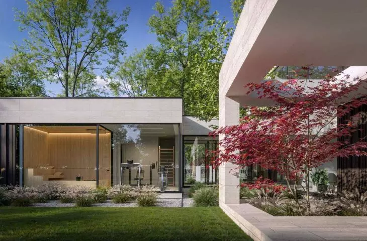 Two villas being built in Lomianki