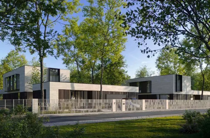 Two villas being built in Lomianki