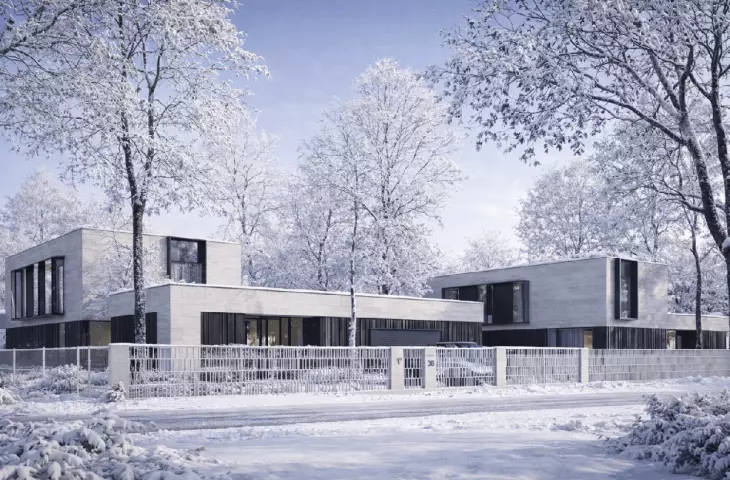Two villas being built in Lomianki
