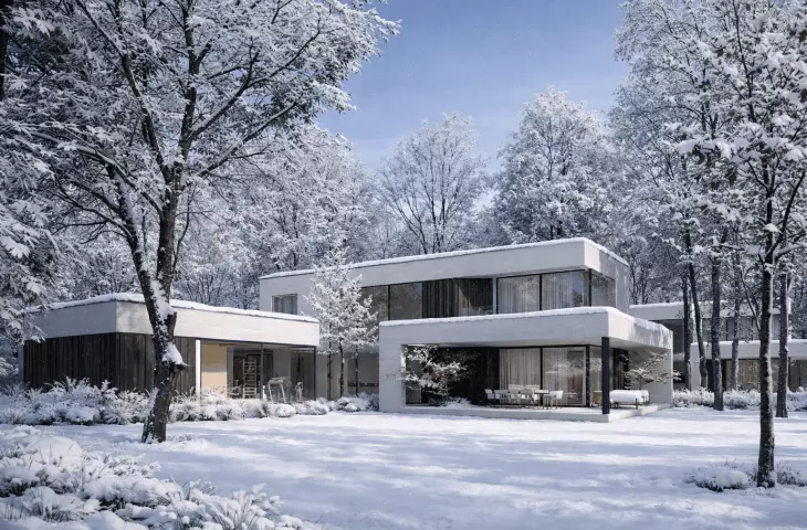 Two villas being built in Lomianki