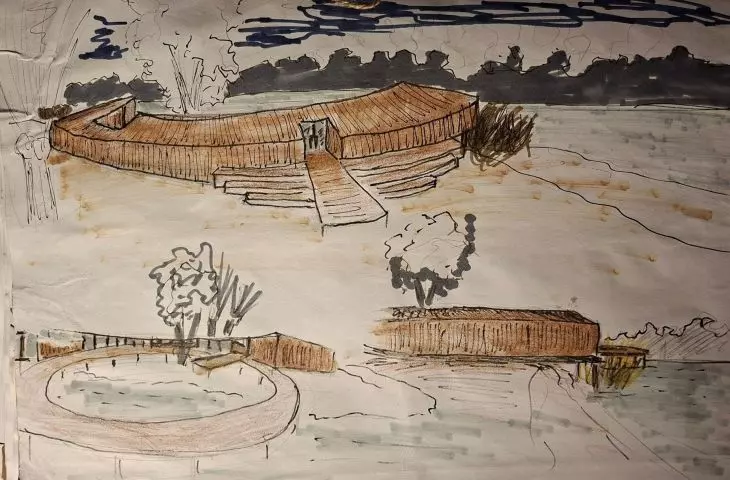 projekt studencki sauny nad Jeziorem Dziekanowskim Huberta Karpiesiuka