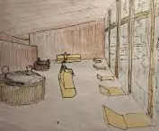 projekt studencki sauny nad Jeziorem Dziekanowskim Huberta Karpiesiuka