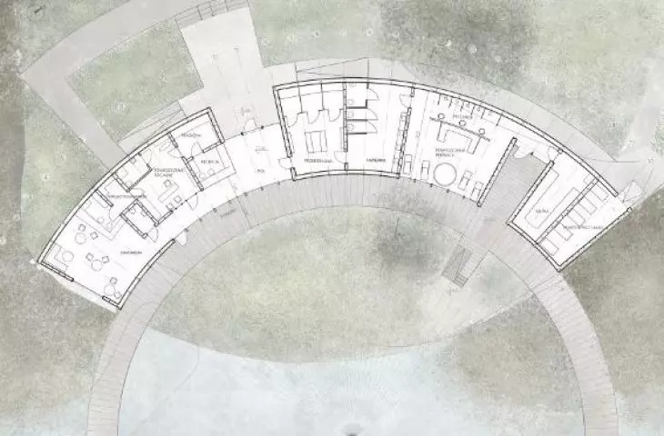 projekt studencki sauny nad Jeziorem Dziekanowskim Huberta Karpiesiuka