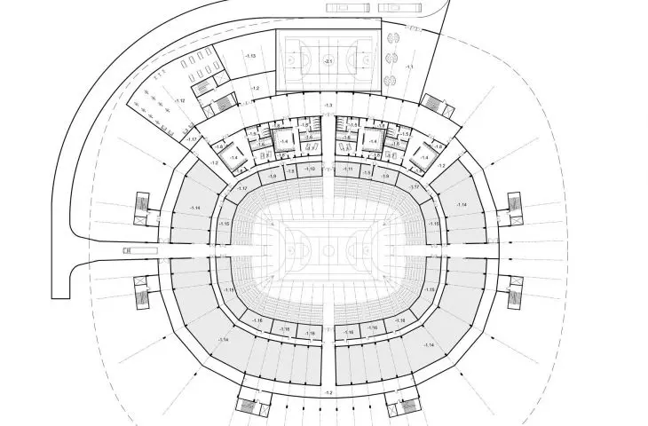projekt studencki areny sportowej Hanny Gabryszewskiej i Aleksandry Nowosad