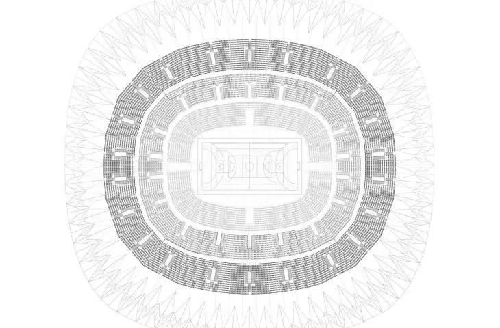 student project of sports arena by Hanna Gabryszewska and Aleksandra Nowosad