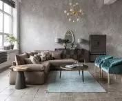 Turquoise accessories will break the neutrality of the color of the interior