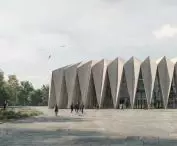 student project of sports arena by Hanna Gabryszewska and Aleksandra Nowosad
