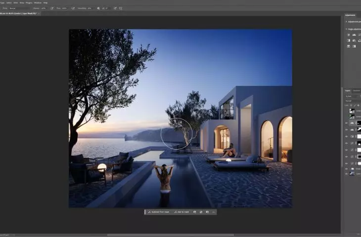 Edytowanie wizualizacji architektonicznych w środowisko Adobe Photoshop