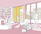 Wilderness Cultural Courtyard; reading room