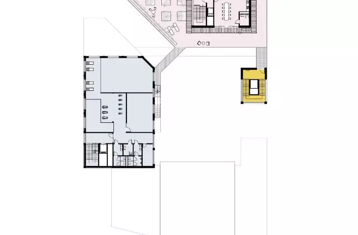 Wilderness Cultural Courtyard; 3rd floor plan