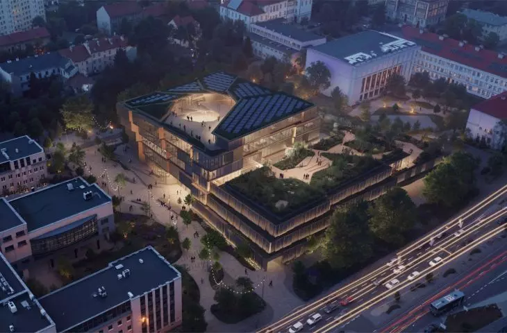 Wir Słowa, I miejsce w konkursie na projekt kompleksu „Biblioteka Nowa” w Rzeszowie