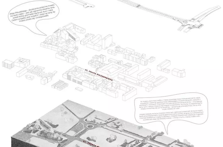 A student project to revitalize downtown Rzeszow by Luiza Żaczek