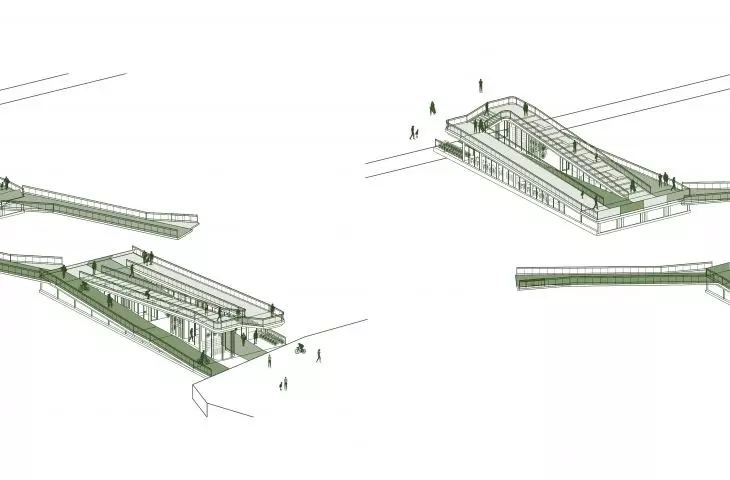 Diagram of the bridge opening