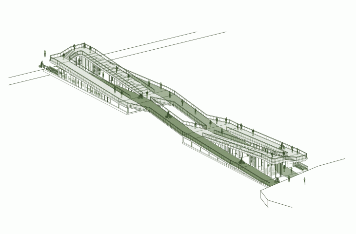 Animation, the moment of opening the bridge