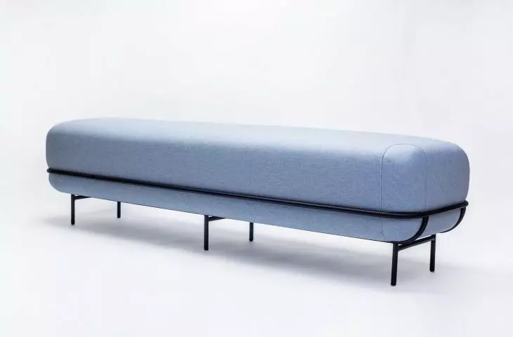 UFER blue bench