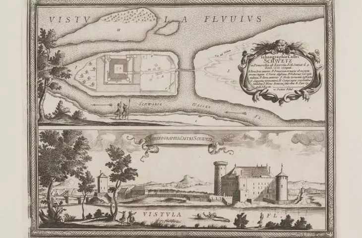 Teutonic Castle in Swiecie in the 17th century