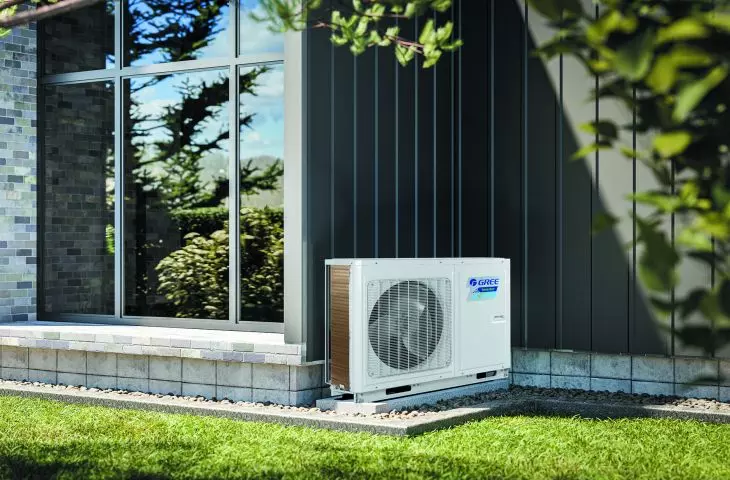 Efficient Versati Monobloc pump with high COP of over 5.0 guarantees reliable heating even at low temperatures