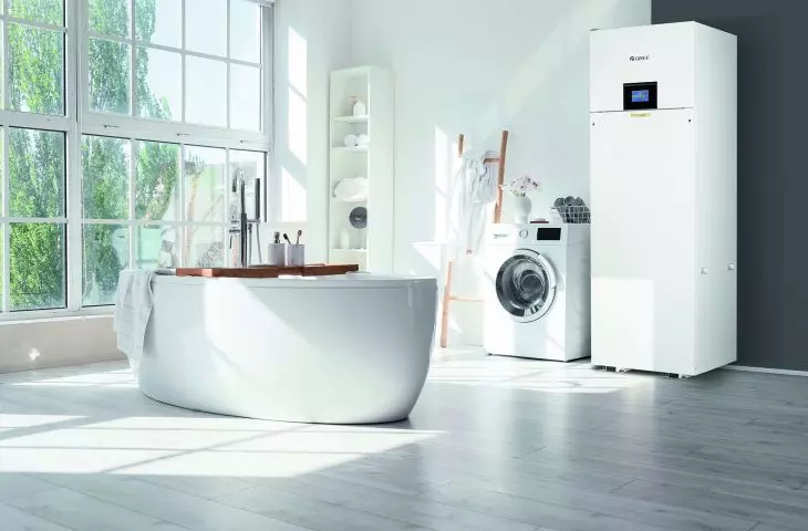 Versati All in One compact unit with dimensions of 60x65x180 cm allows for aesthetic installation even in the kitchen, laundry room or hallway
