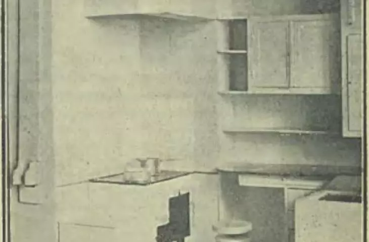 A mock-up of the kitchen for WSM