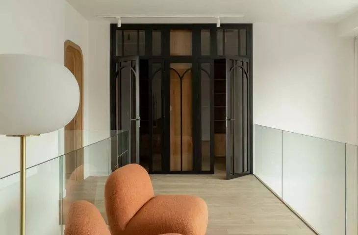 Two-level apartment in Powiśle district