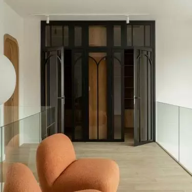 Two-level apartment in Powiśle district