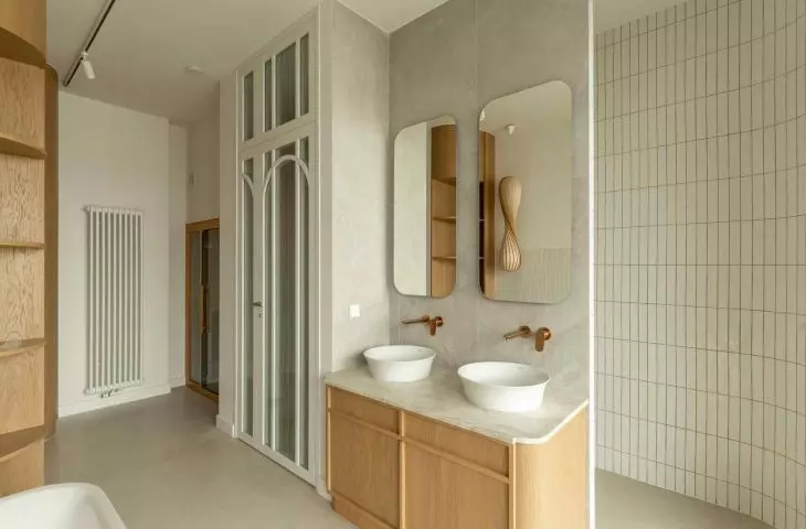 Two-level apartment in Powiśle district