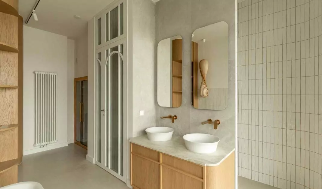 Dwupoziomowy apartament na Powiślu