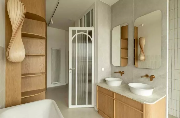 Two-level apartment in Powiśle district