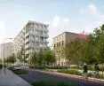 New housing estate on Brzeska Street in Warsaw