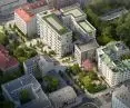 New housing estate on Brzeska Street in Warsaw