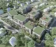 Oliwski Jar housing estate project, bird's eye view