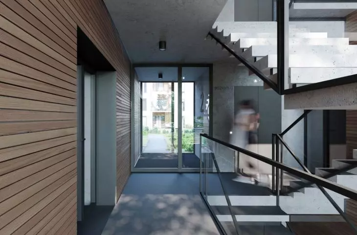 Interior of the building on the Oliwski Jar estate, visualization