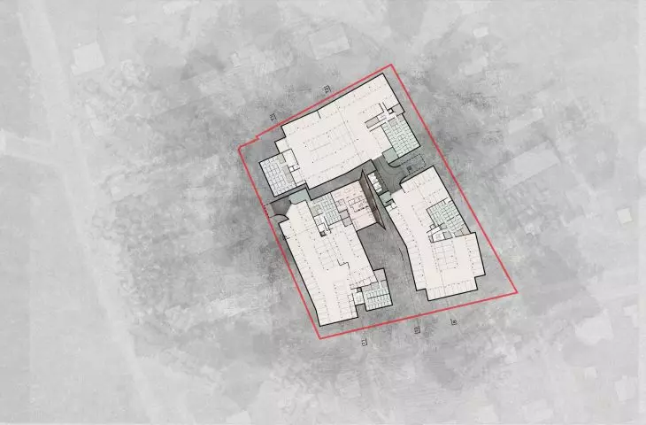projection of garages in the Oliwski Jar estate