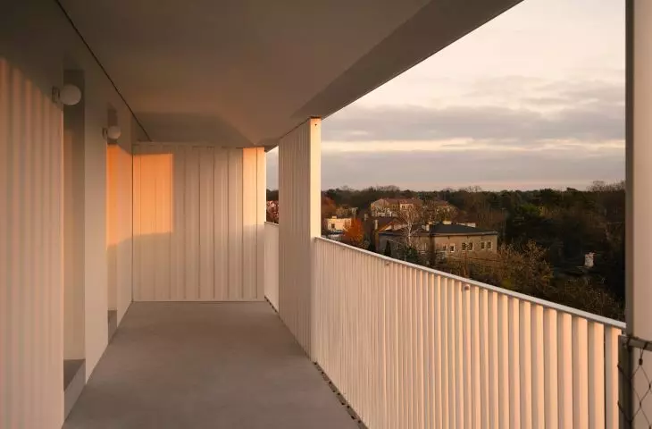 Universal House in Otwock; veranda