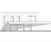 Elevation from the south side 