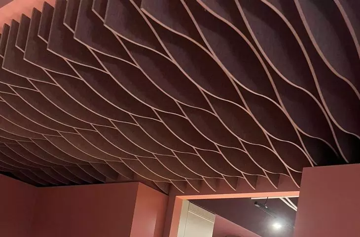 Fovere acoustic ceiling, office implementation