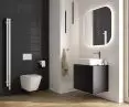 32204100 Hadsel bateria umywalkowa stojąca 41808000 Lysake umywalka nablatowa kwadratowa 64125000 Nordlis lustro kwadratowe  68696300 Lun szafka podumywalkowa wisząca z blatem