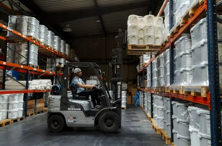 Proof-tech has a modern production hall with a warehouse