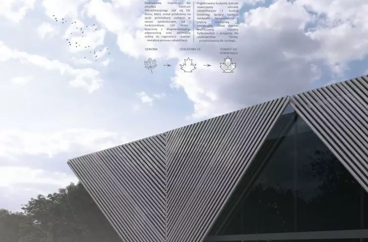 Ośrodek rehabilitacyjny „Maple Leaf” w Kadzielni – projekt Marty Gąciarz