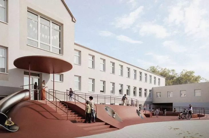 Modernization of the entrance square in front of the school in Pszczew