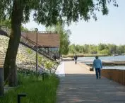 przystań połączona jest z istniejącą promenadą