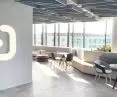 Ecological, decorative MEXTRI felts installed on the ceiling with gray colors refer to the arrangement of the entire office of the company Neo Energy in Warsaw