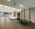 MEXTRI acoustic baffles - custom cut in the common areas of the A4 Business Park building in Katowice, Poland