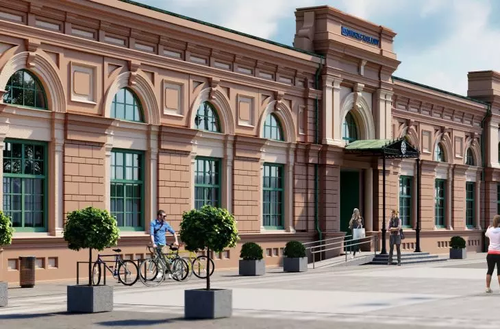 Bialystok railway station - visualization 