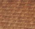 Terreal Rully ceramic roof tile color Champagne Sandfaced