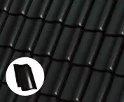 MILANO Black glazed tile from the Röben range