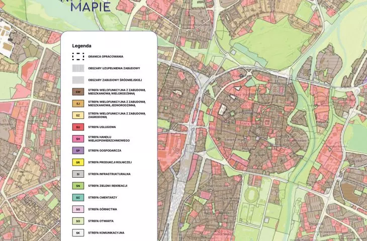 Interactive map of POG in Geoportal On the Map